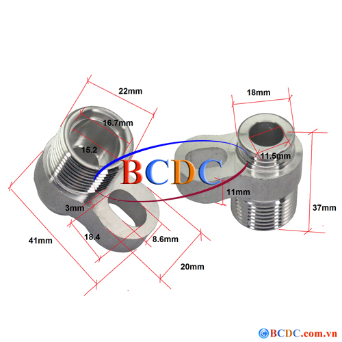 Co mặt bích chuyển đổi 134/0054