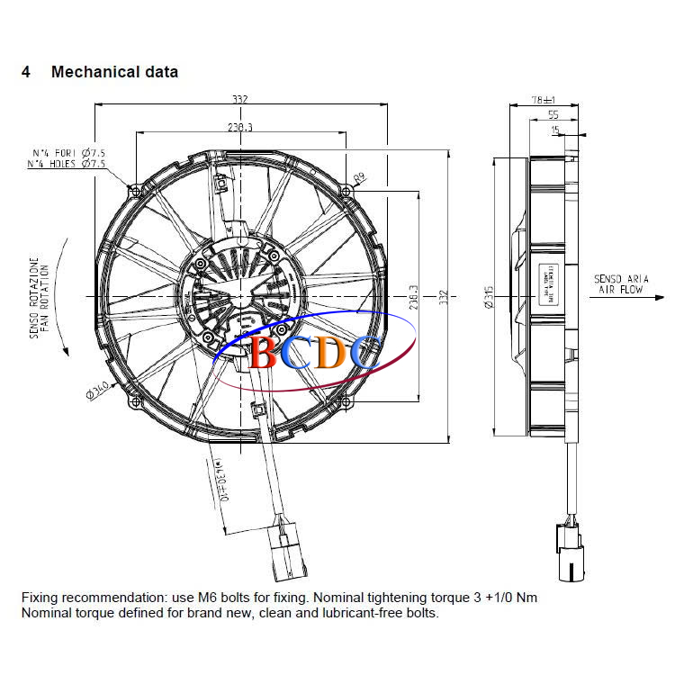 Quạt dàn nóng SPAL VA113-BBL506P